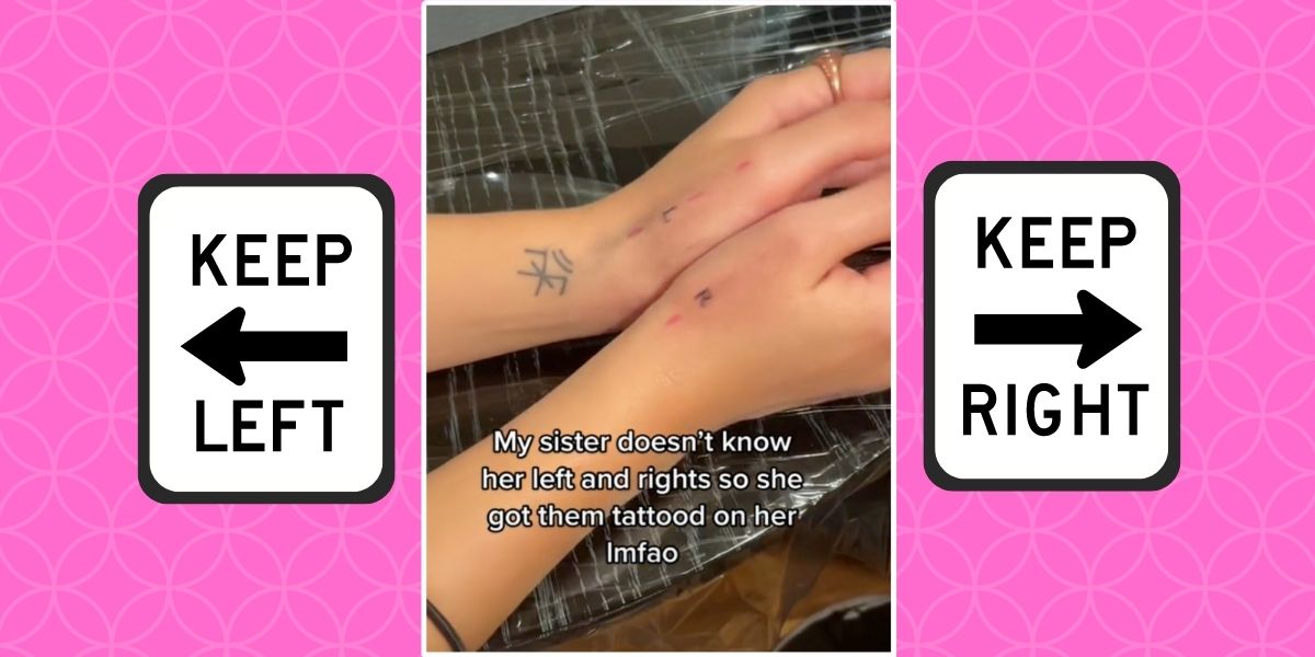 Confused woman gets Left and Right tattoos - 98.1 Power FM